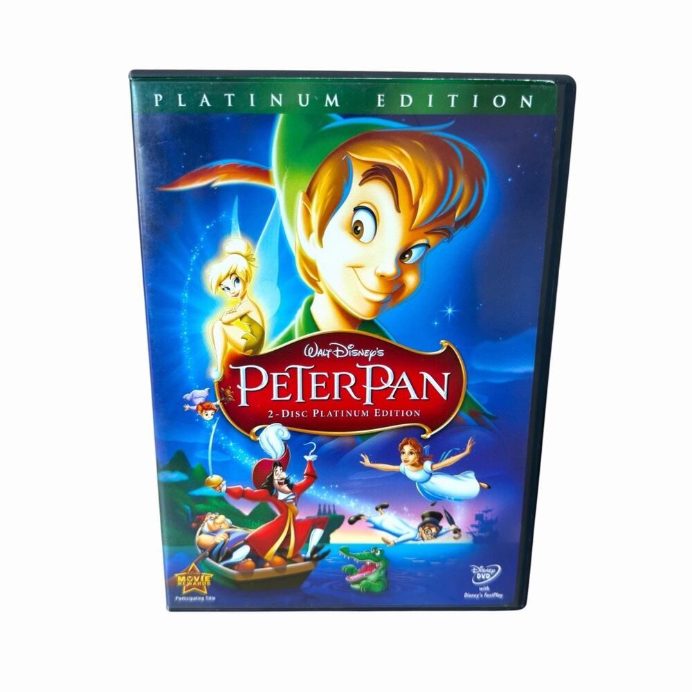 Walt Disney's Peter Pan DVD 2002 Platinum Edition 2-Disc Classic Animation